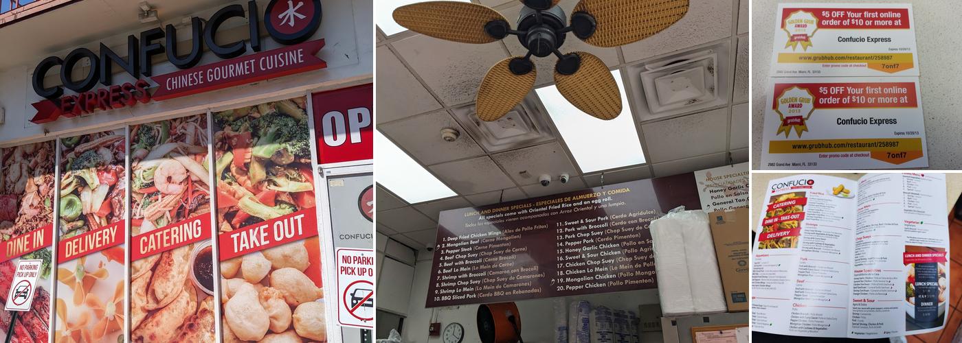 Confucio Express Brickell Menu