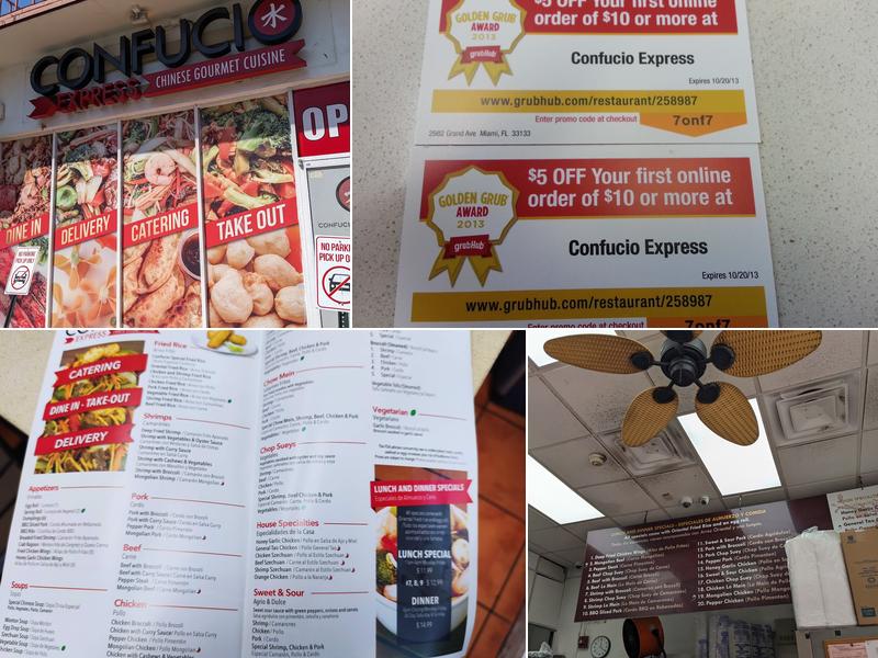 Confucio Express Brickell Menu