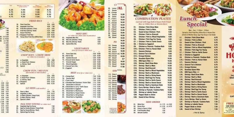 How May Kitchen Menu