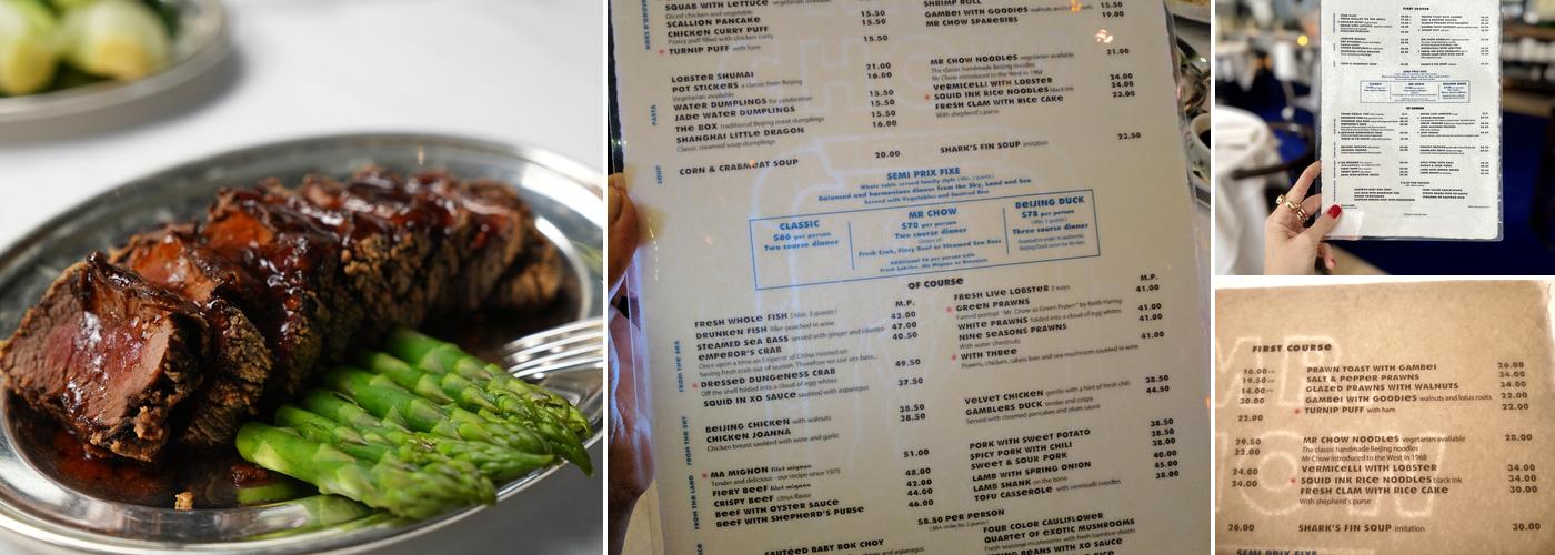 Mr. Chow Menu