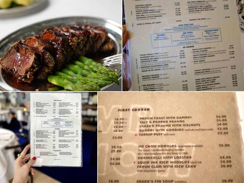 Mr. Chow Menu