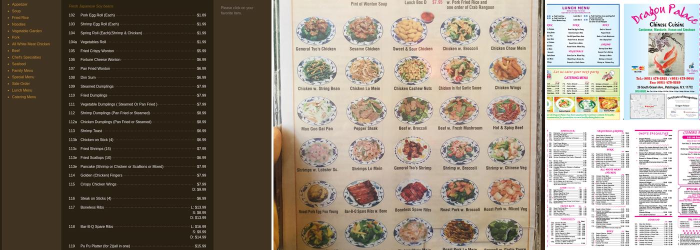 Dragon Palace (Order Online Delivery ) Menu