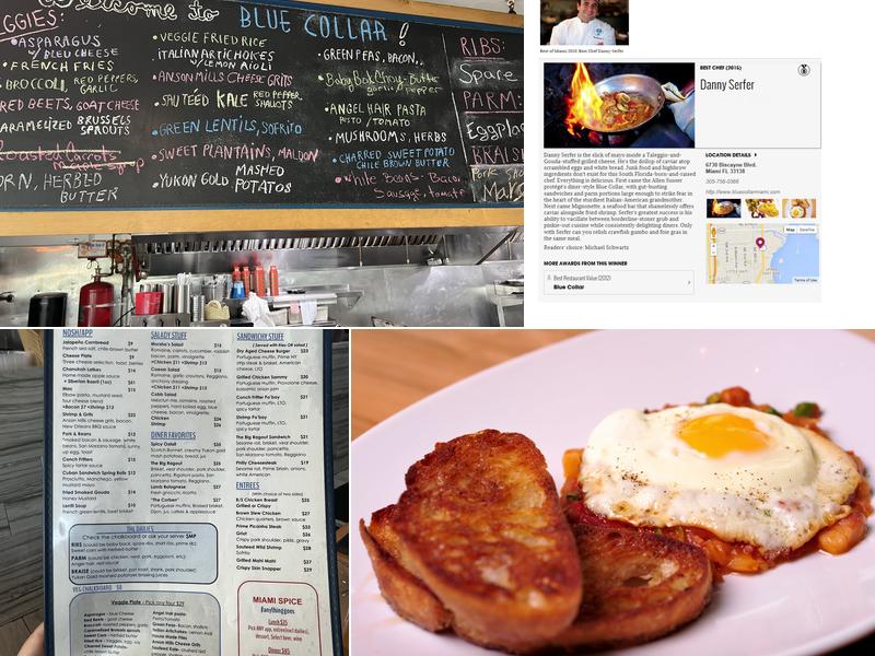 Blue Collar Menu