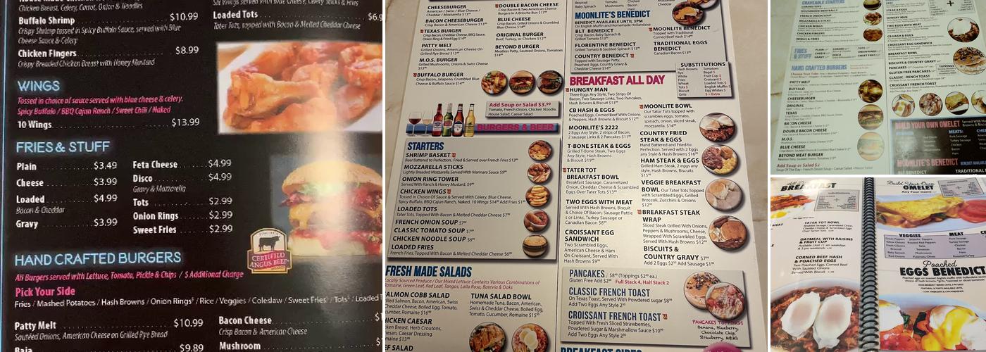 Moonlite Diner Menu