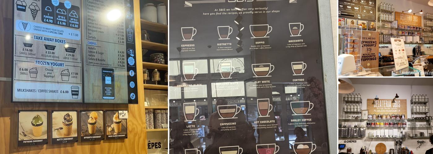 Gelateria 3Bis Borough Market Menu