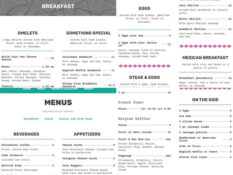 Rock N Roll Cafe Menu