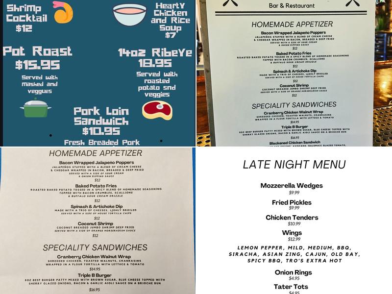 The Grille in the Ville Menu