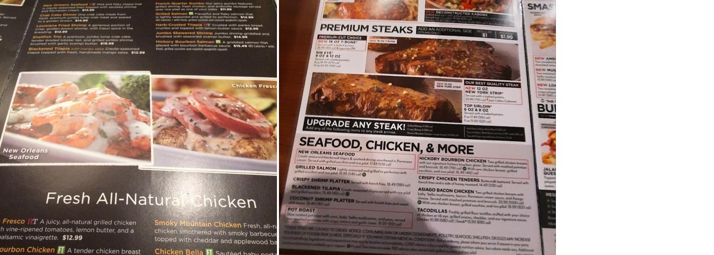 Ruby Tuesday Menu