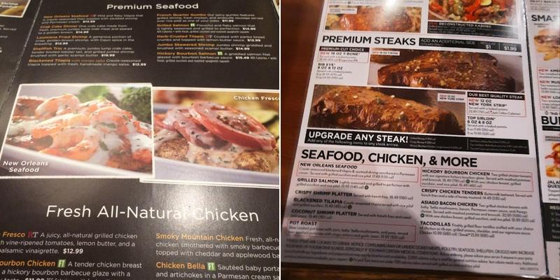 Ruby Tuesday Menu