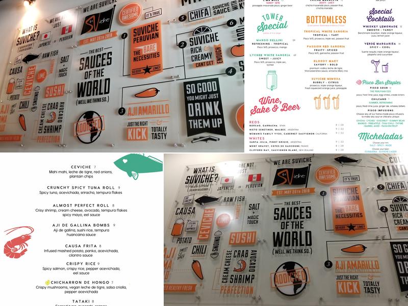 SuViche – Sushi and Ceviche Menu