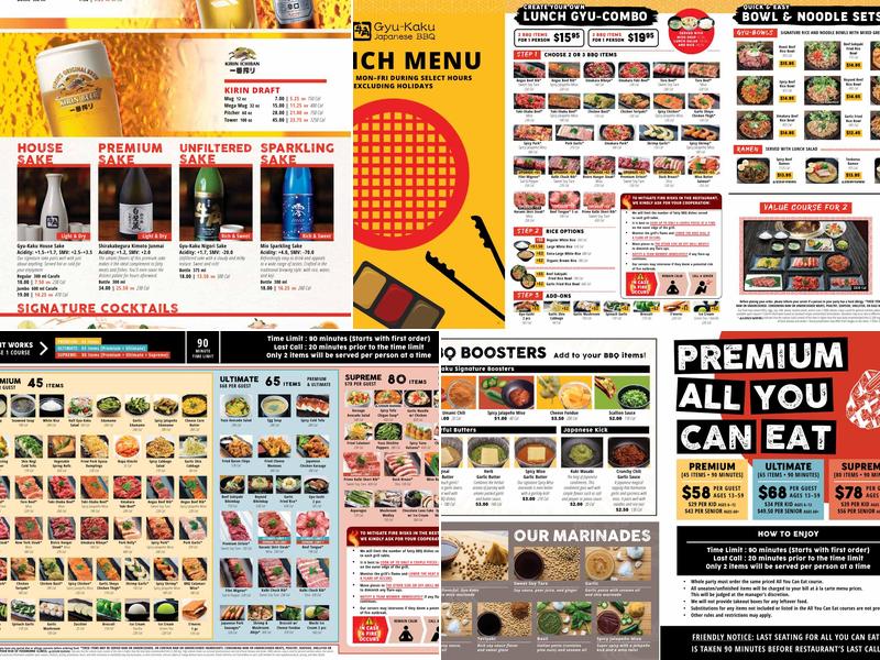 Gyu-Kaku Japanese BBQ Menu