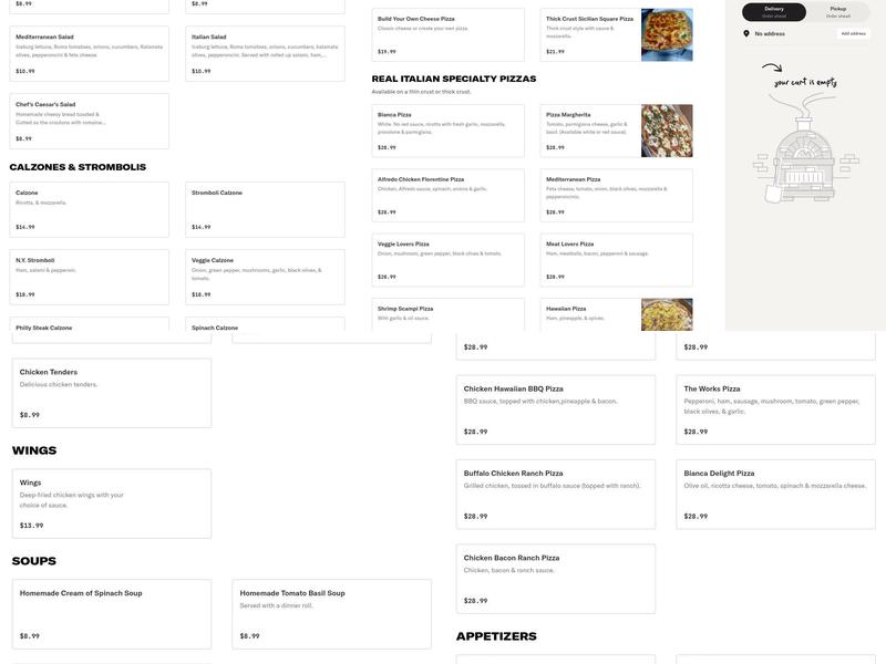 Mangia Bene Pizzeria Menu