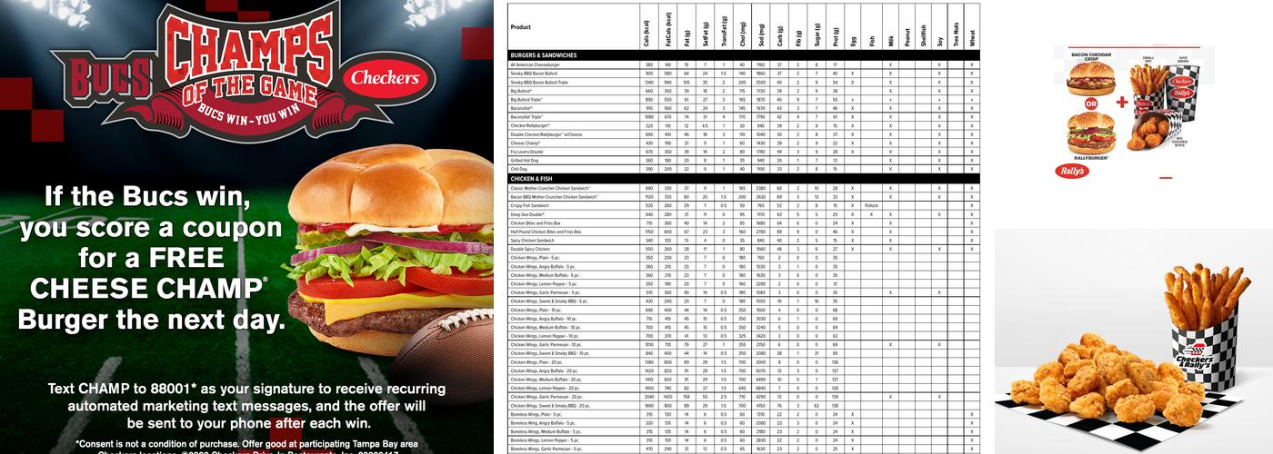 Checkers Menu