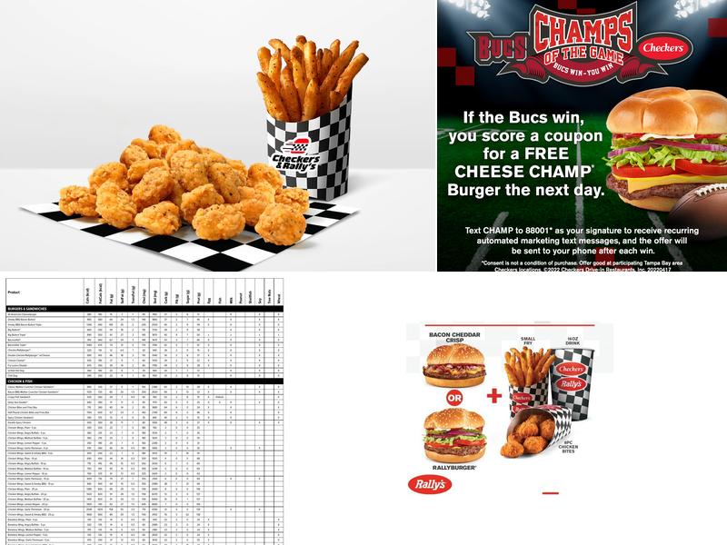 Checkers Menu