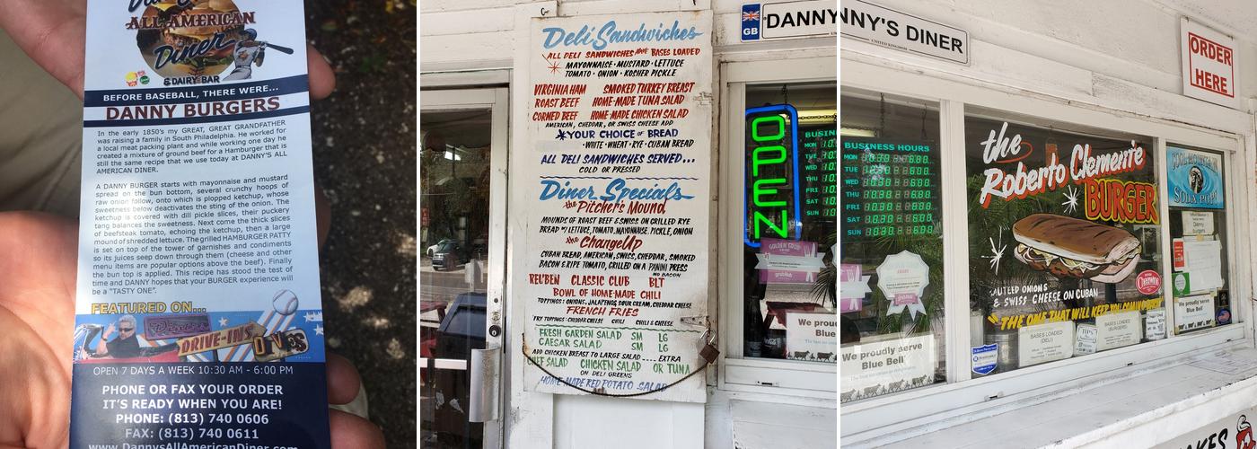 Danny's All American Diner Menu