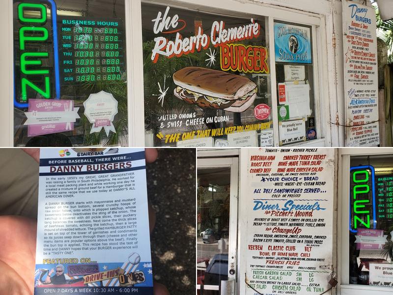 Danny's All American Diner Menu