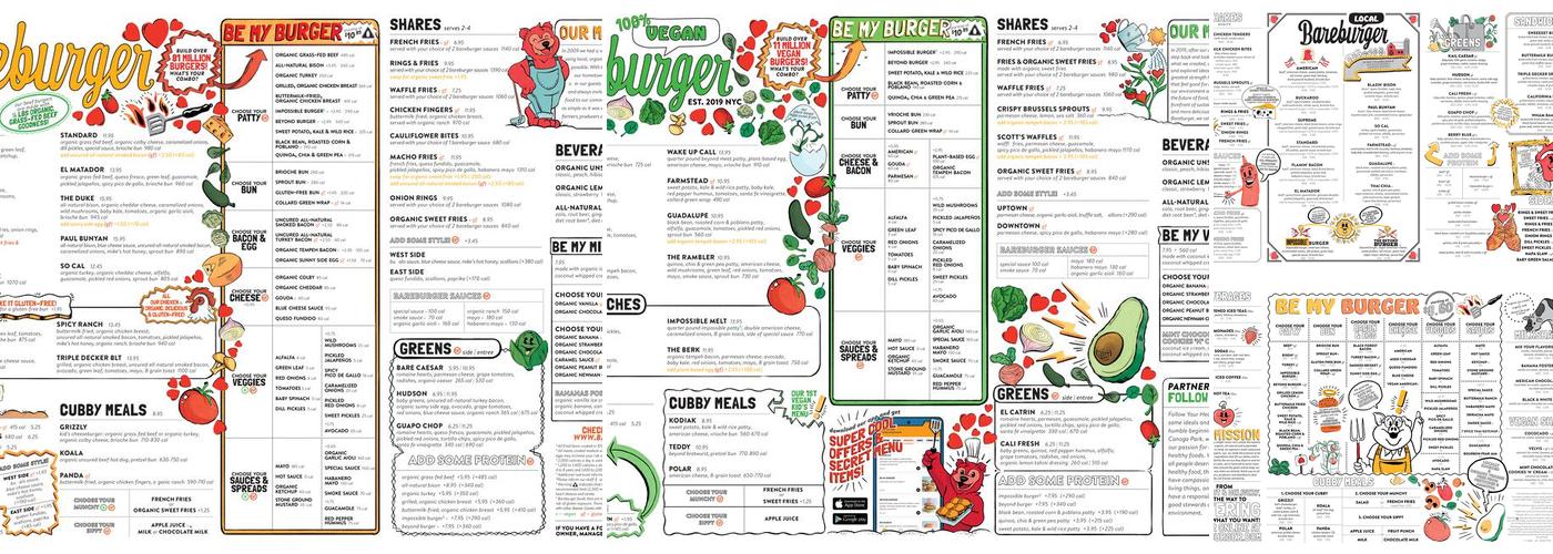 Bareburger Menu