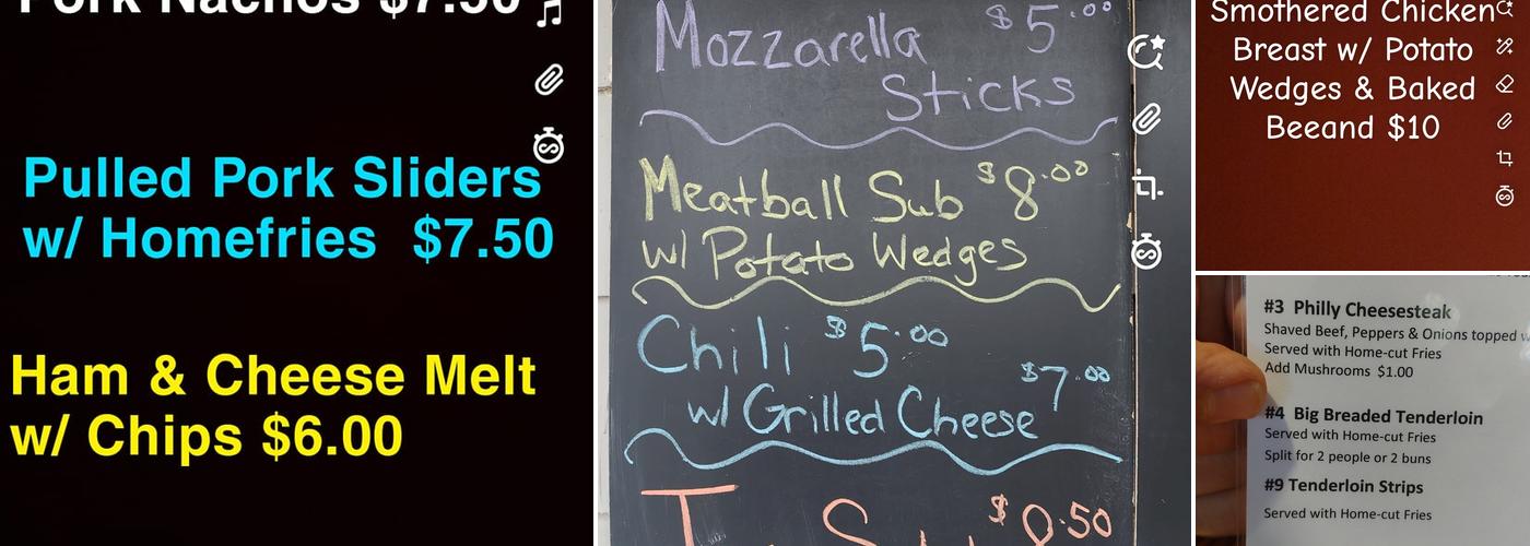 Buddy's Place Menu