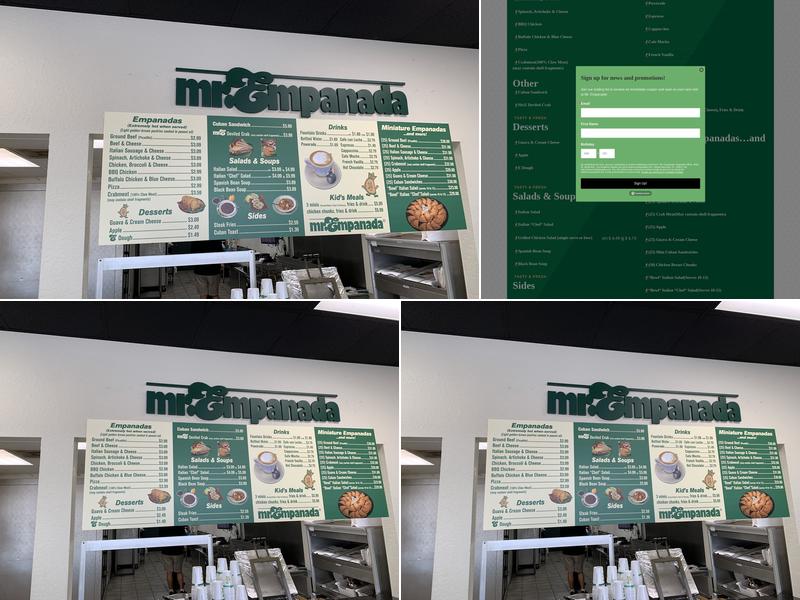 Mr Empanada - Town & Country Menu