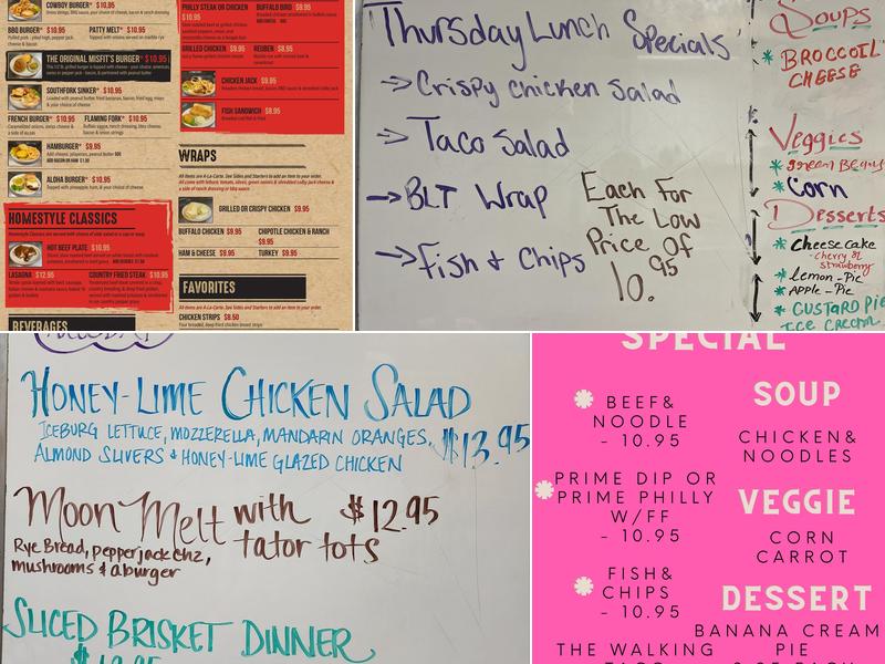 Southfork Motel & Grill Menu