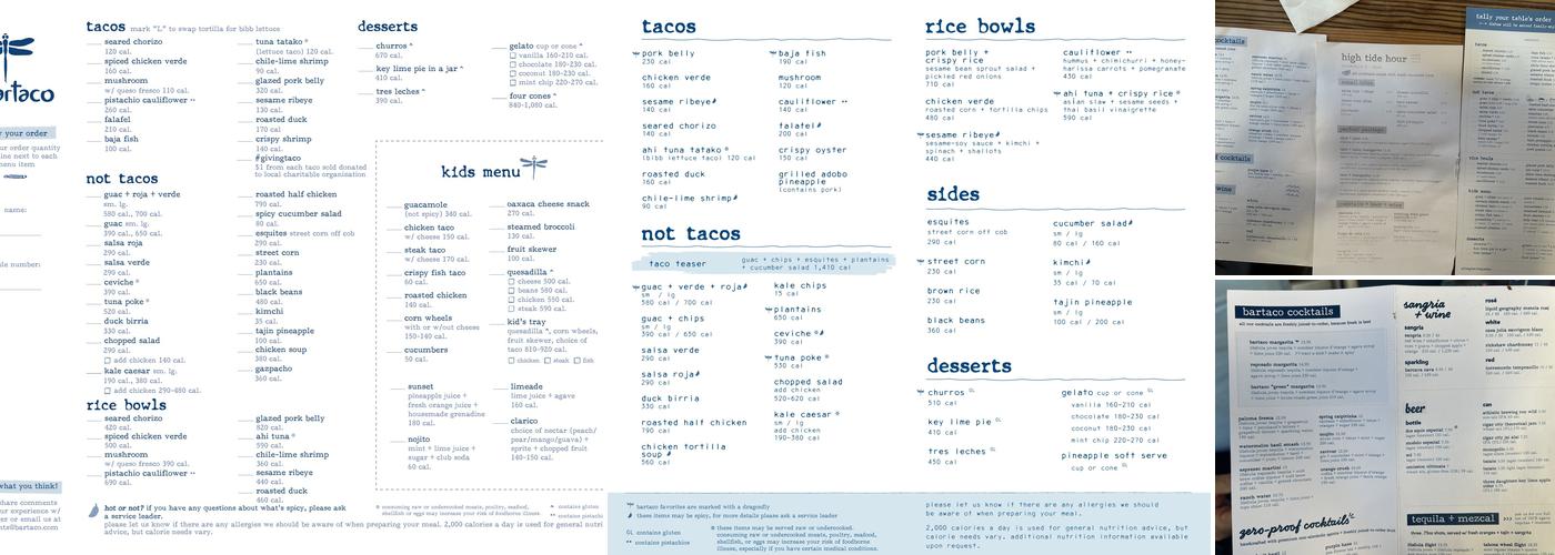 bartaco Menu