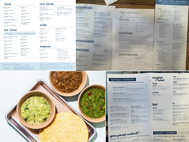 bartaco Menu