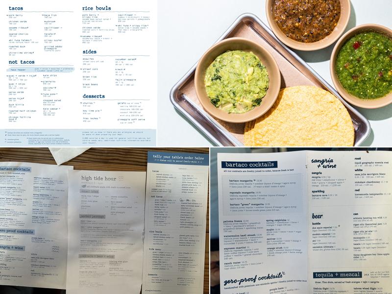 bartaco Menu