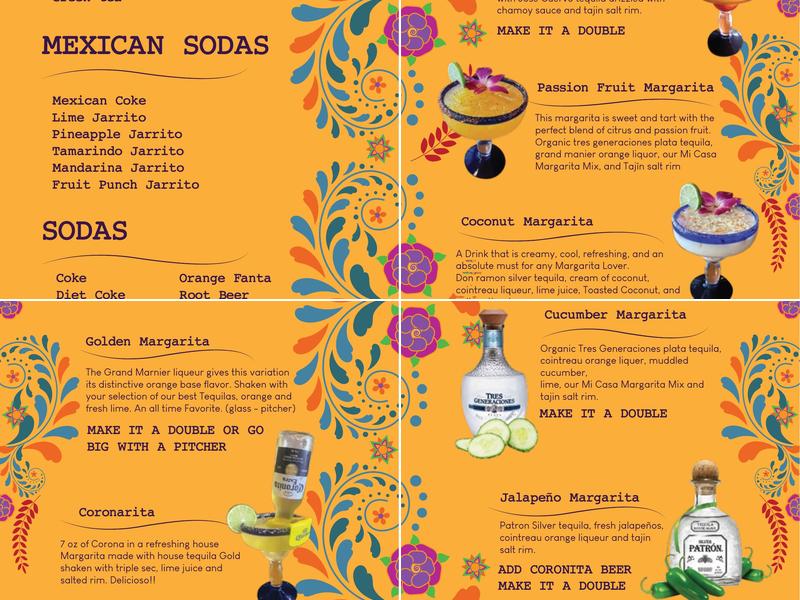 Mi Casa Mexican Restaurant Menu