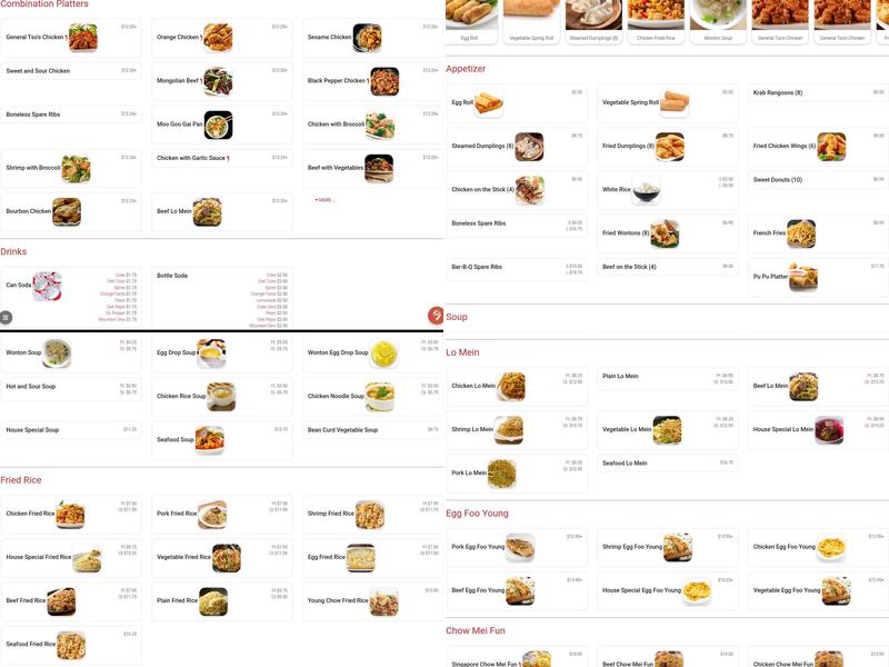 Oriental Express Menu