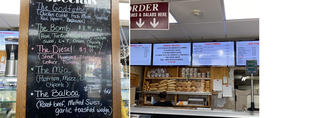 Tommy's Deli & Cafe Menu