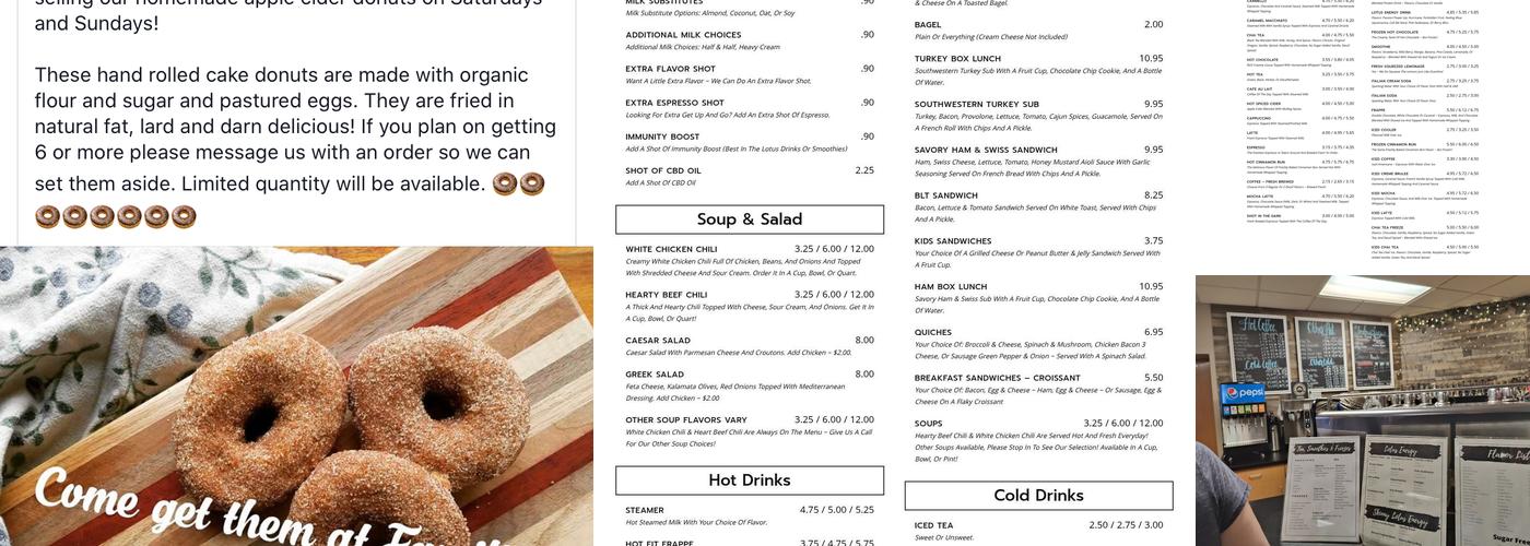 Familiar Grounds Menu