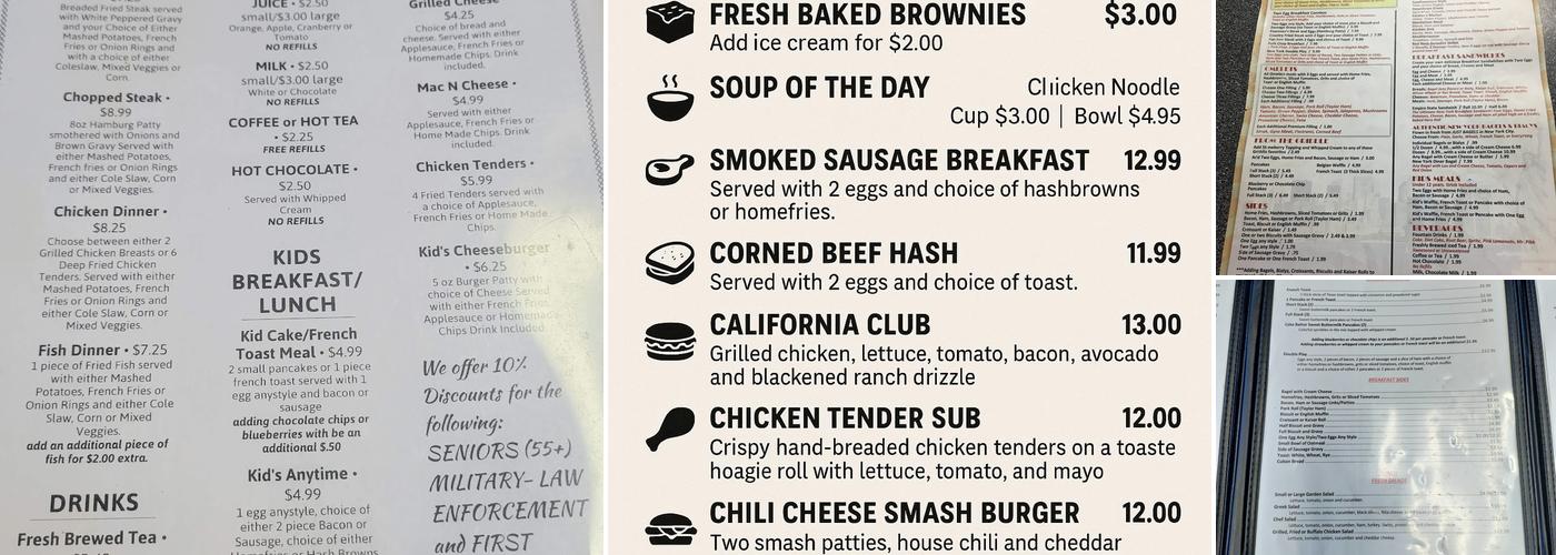 The New York Diner- Valrico Menu