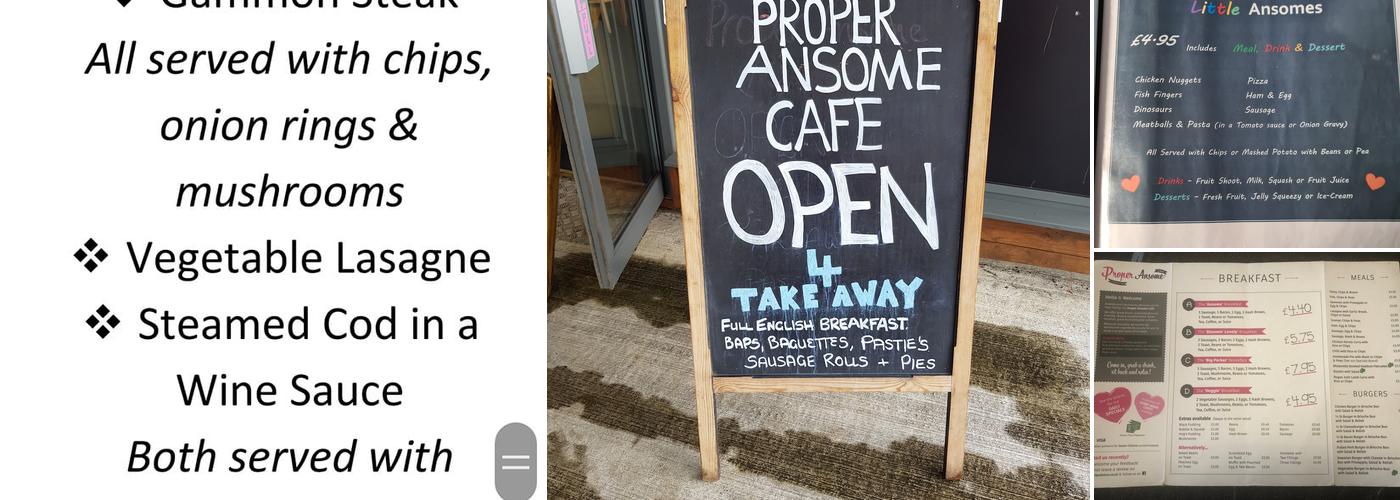 Proper Ansome cafe Menu