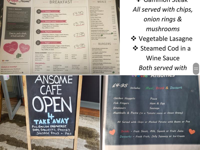 Proper Ansome cafe Menu
