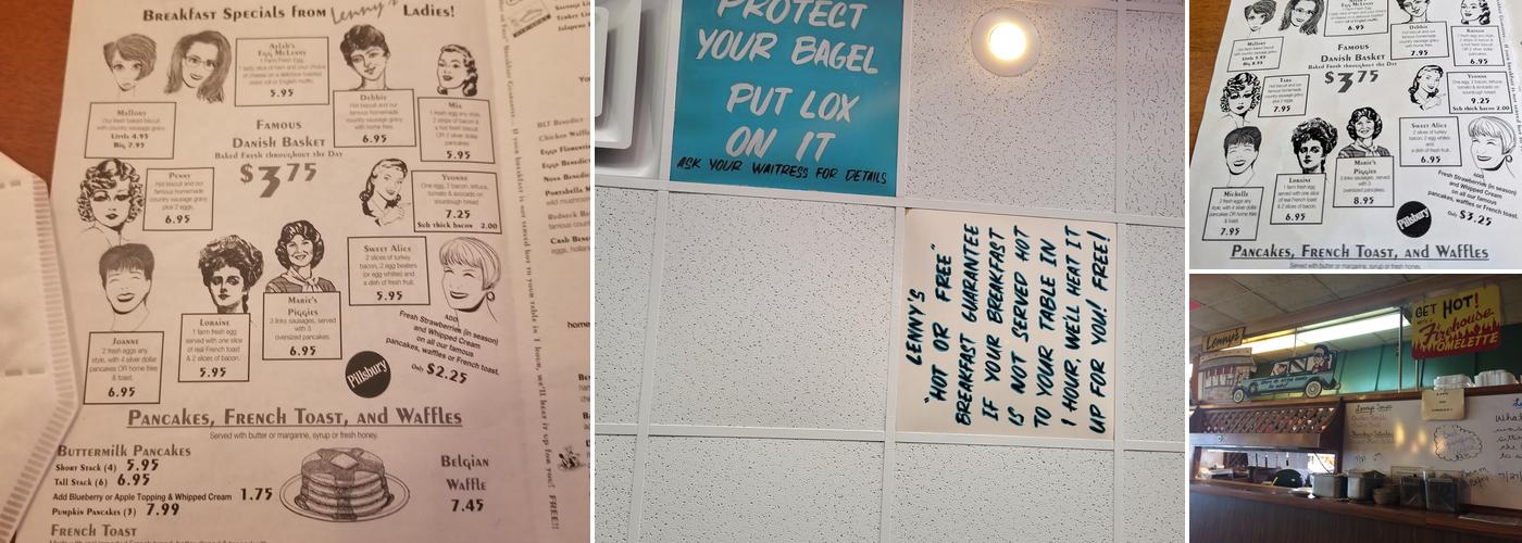 Lenny’s Restaurant Menu