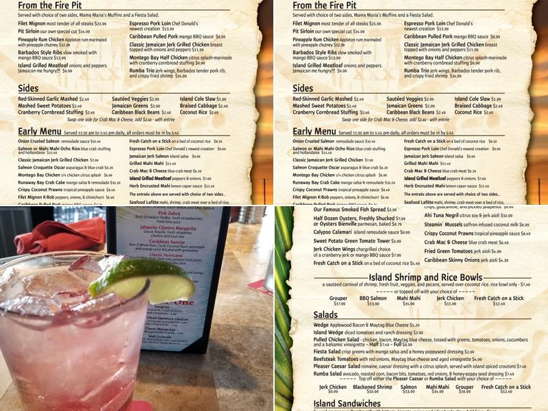 Rumba Island Bar & Grill Menu