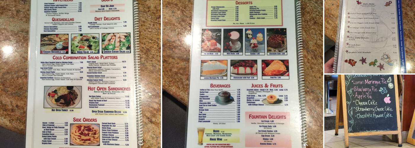 Columbus Diner Menu