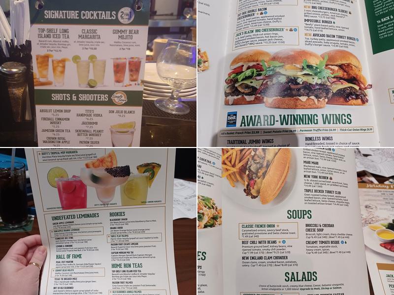 Duffy's Sports Grill Menu