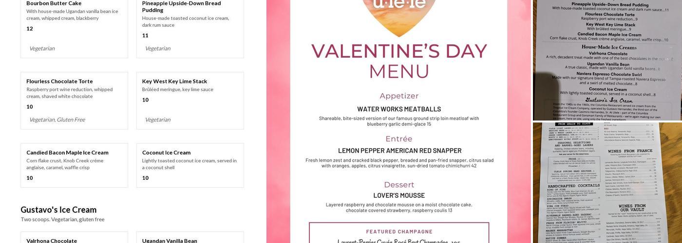 Ulele Menu