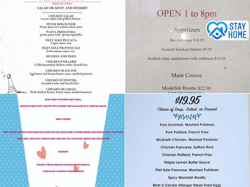 Quinta Steakhouse Menu