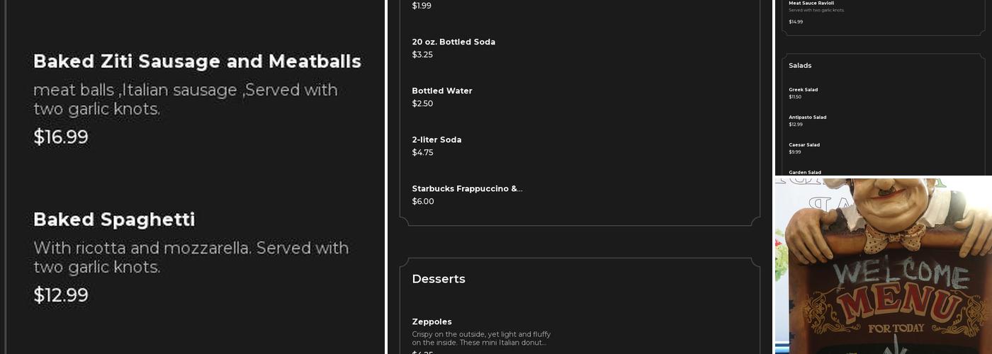 I LOVE NY PIZZA Menu