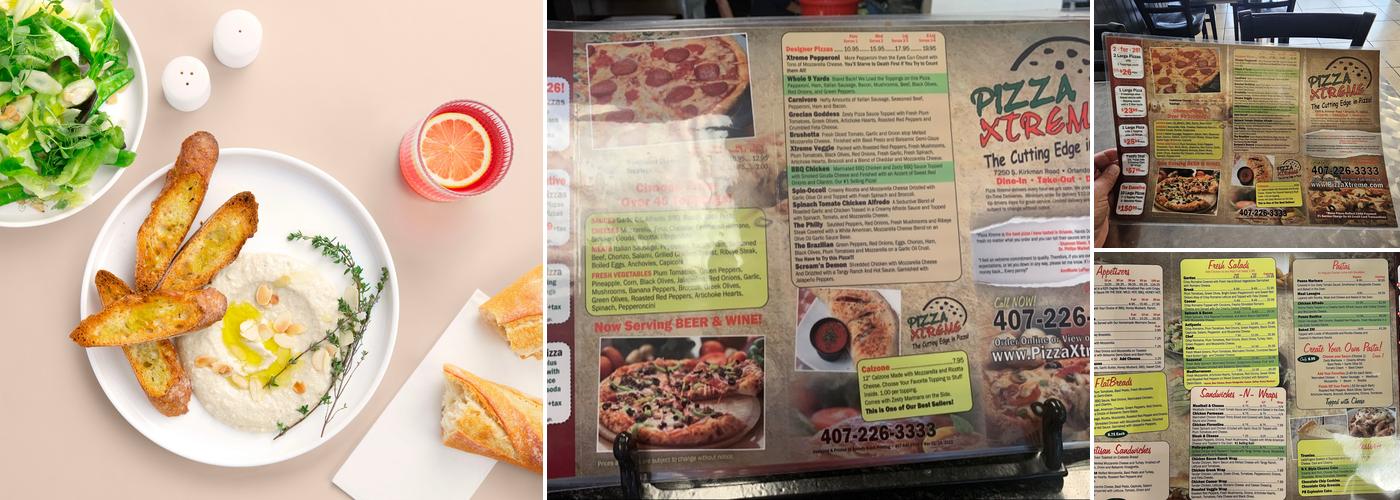 Pizza Xtreme Menu