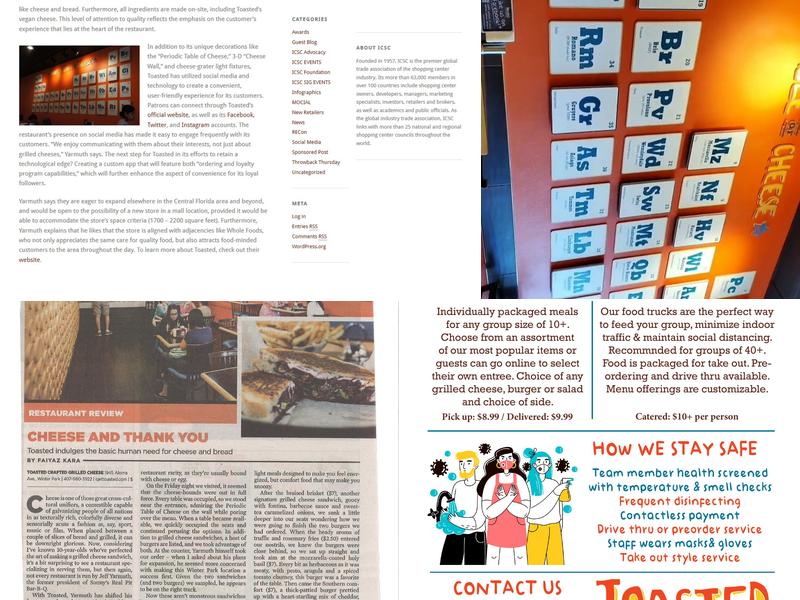 Toasted - Winter Park Menu