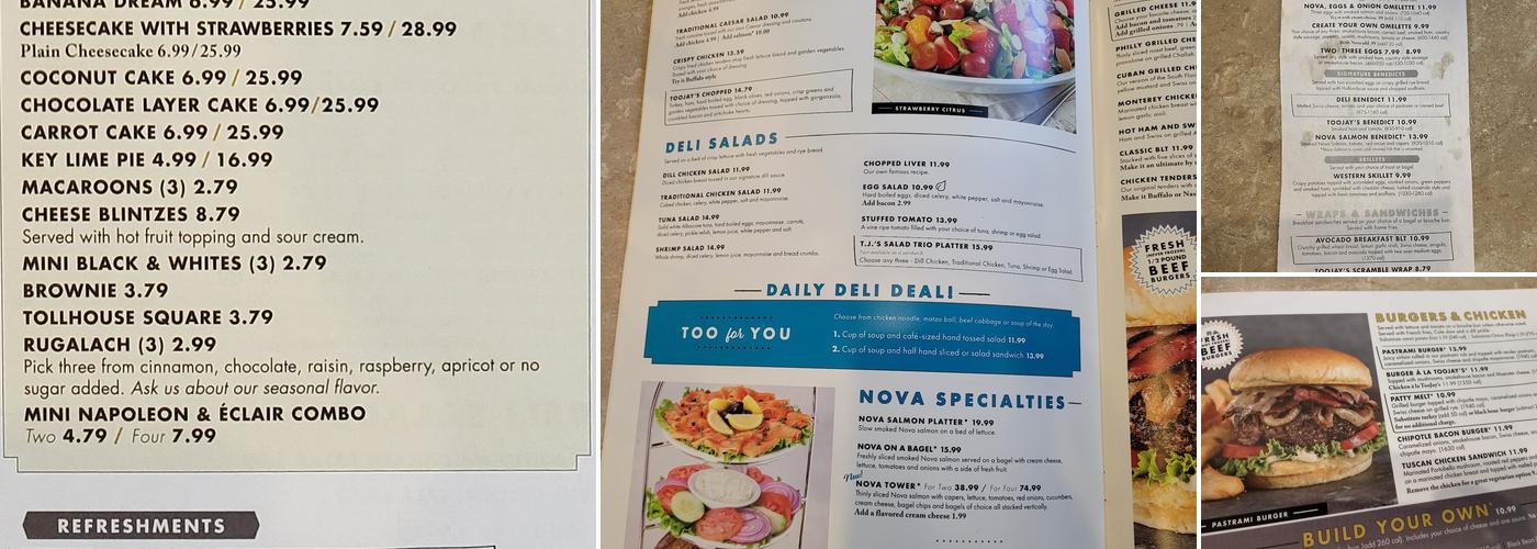 TooJay’s Deli • Bakery • Restaurant Menu