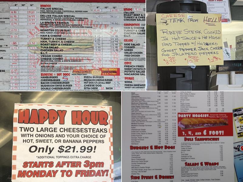 LaSpada's Original Cheesesteaks & Hoagies Menu