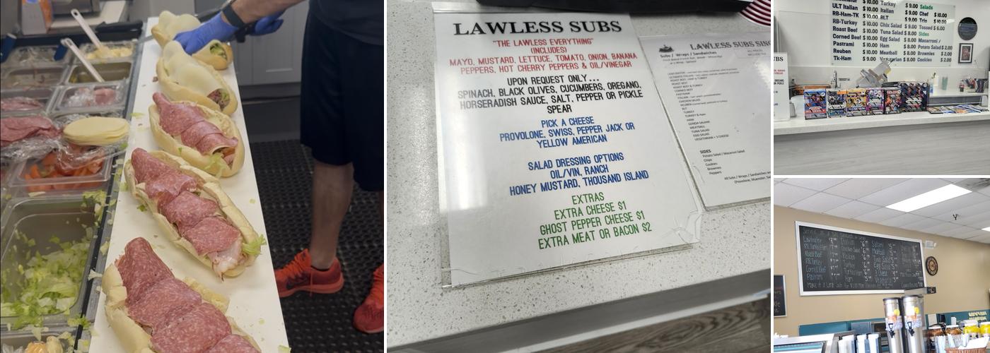 Lawless Subs Menu