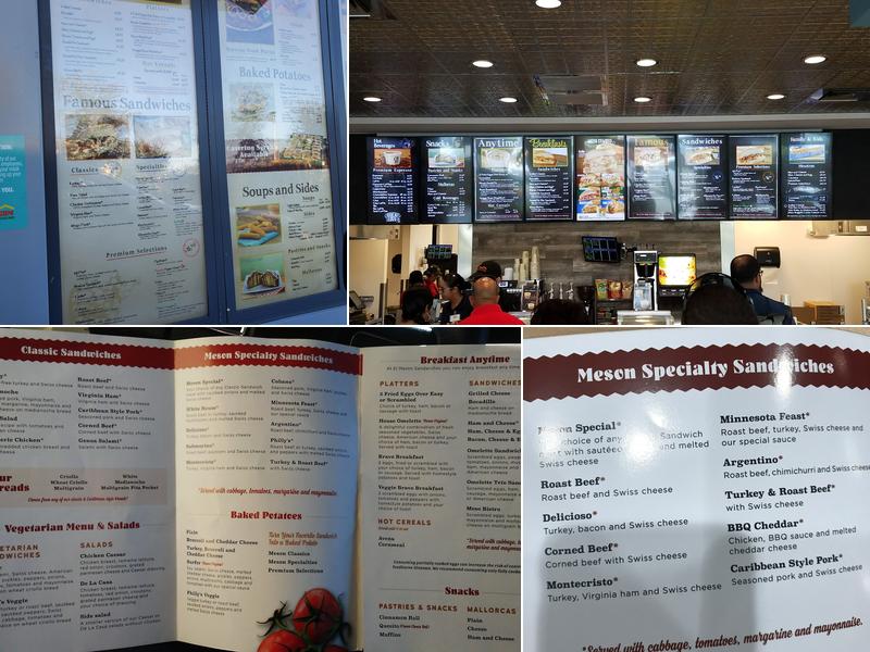 Meson Sandwiches (Osceola Parkway) Menu