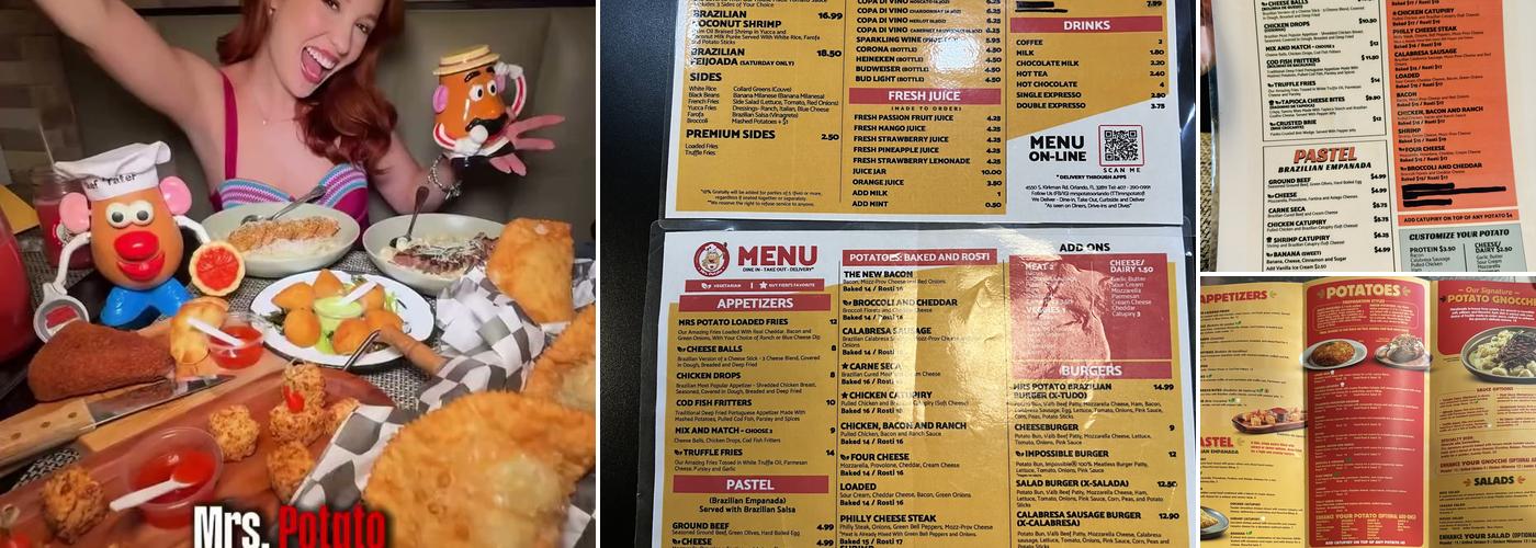 Mrs. Potato Restaurant Menu