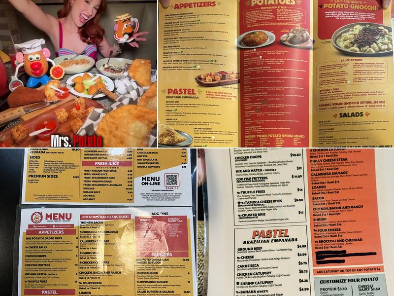 Mrs. Potato Restaurant Menu