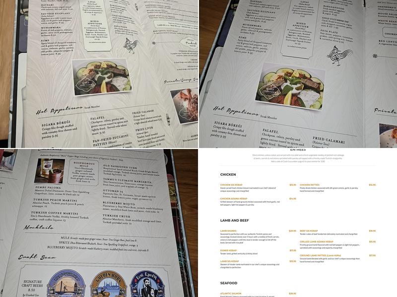 Bosphorous Turkish Cuisine - Dr. Phillips Menu